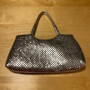 Silver Mesh Women's Bag